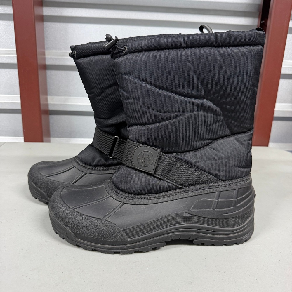 Northside Snow Boots Mens 13 Thinsulate Insulated Black Reflective NEW